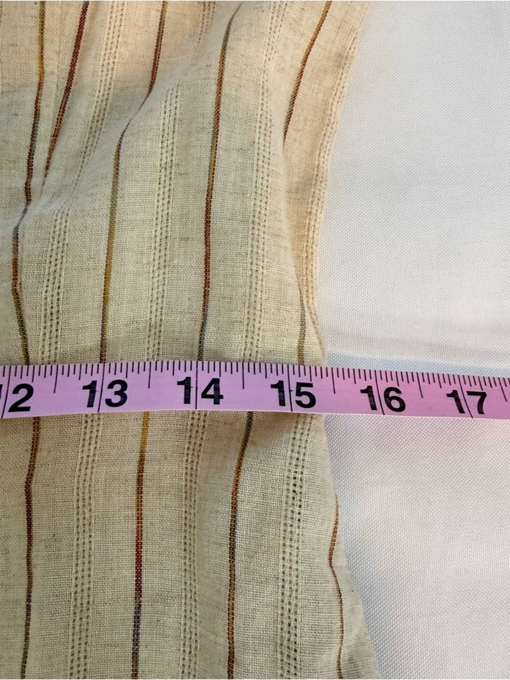 Lucca Beige Striped Button-Front Linen cotton Dress size Small BNWT - Picture 12 of 13